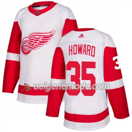 Herren Eishockey Detroit Red Wings Trikot Jimmy Howard 35 Adidas 2017-2018 Weiß Authentic